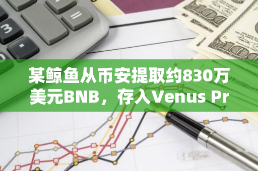 某鲸鱼从币安提取约830万美元BNB，存入Venus Protocol
