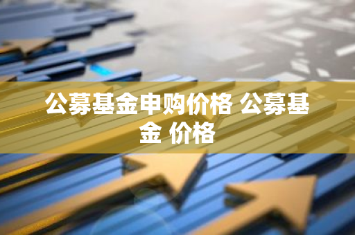公募基金申购价格 公募基金 价格