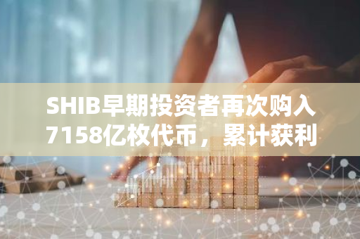 SHIB早期投资者再次购入7158亿枚代币，累计获利达1.45亿美元