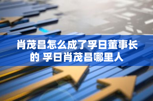 肖茂昌怎么成了孚日董事长的 孚日肖茂昌哪里人