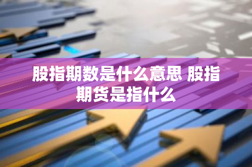 股指期数是什么意思 股指期货是指什么