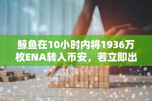 鲸鱼在10小时内将1936万枚ENA转入币安，若立即出售将导致1315万美元的损失