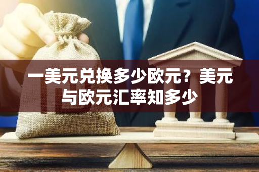 一美元兑换多少欧元？美元与欧元汇率知多少