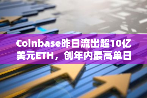 Coinbase昨日流出超10亿美元ETH，创年内最高单日流出纪录