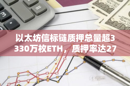 以太坊信标链质押总量超3330万枚ETH，质押率达27.8%