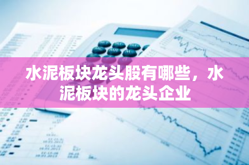 水泥板块龙头股有哪些，水泥板块的龙头企业