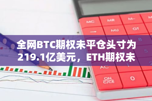 全网BTC期权未平仓头寸为219.1亿美元，ETH期权未平仓头寸为92.4亿美元