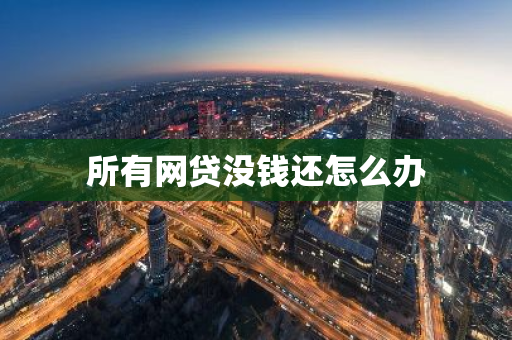 所有网贷没钱还怎么办