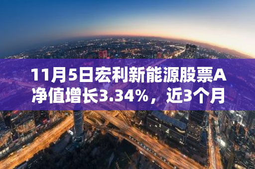 11月5日宏利新能源股票A净值增长3.34%，近3个月累计上涨21.76%