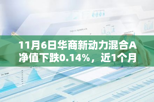 11月6日华商新动力混合A净值下跌0.14%，近1个月累计上涨11.05%