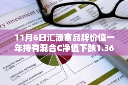 11月6日汇添富品牌价值一年持有混合C净值下跌1.36%，近1个月累计下跌2.41%