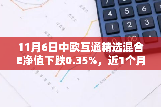 11月6日中欧互通精选混合E净值下跌0.35%，近1个月累计下跌3.58%