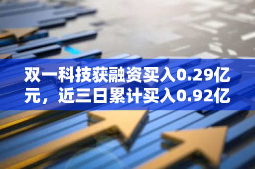 双一科技获融资买入0.29亿元，近三日累计买入0.92亿元