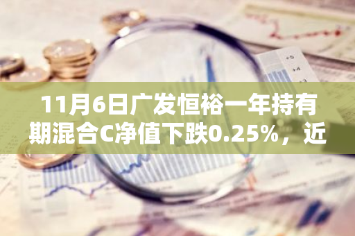 11月6日广发恒裕一年持有期混合C净值下跌0.25%，近1个月累计下跌1.53%