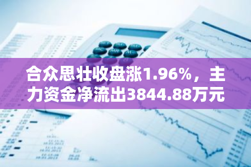 合众思壮收盘涨1.96%，主力资金净流出3844.88万元