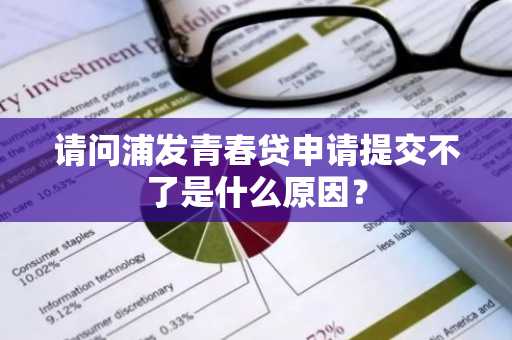 请问浦发青春贷申请提交不了是什么原因？
