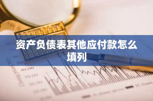 资产负债表其他应付款怎么填列