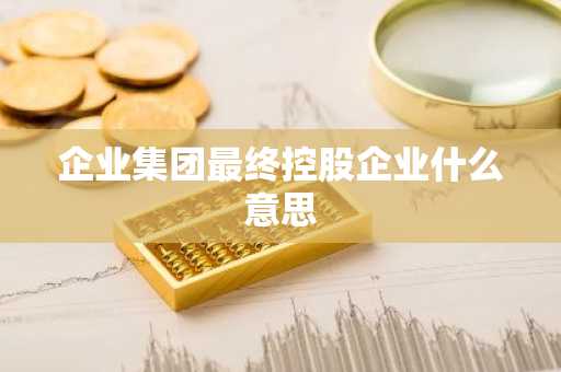 企业集团最终控股企业什么意思