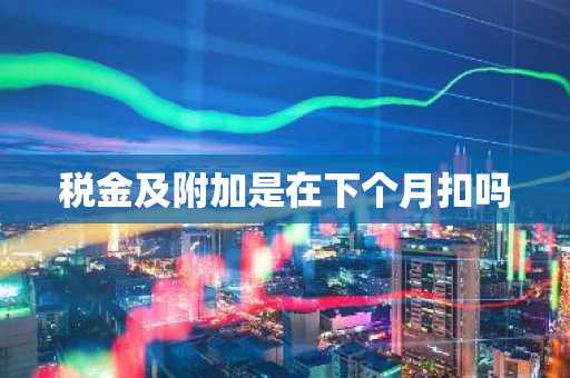 税金及附加是在下个月扣吗