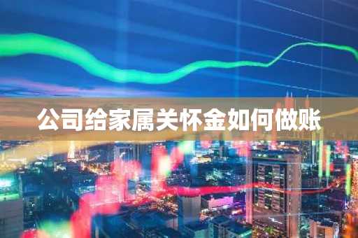 公司给家属关怀金如何做账