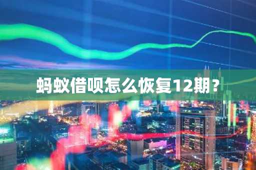 蚂蚁借呗怎么恢复12期？