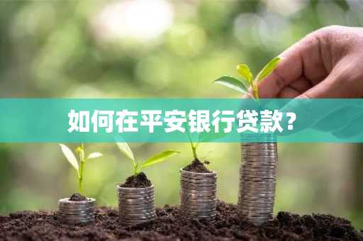 如何在平安银行贷款？