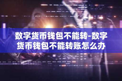 数字货币钱包不能转-数字货币钱包不能转账怎么办