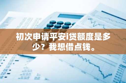 初次申请平安i贷额度是多少？我想借点钱。